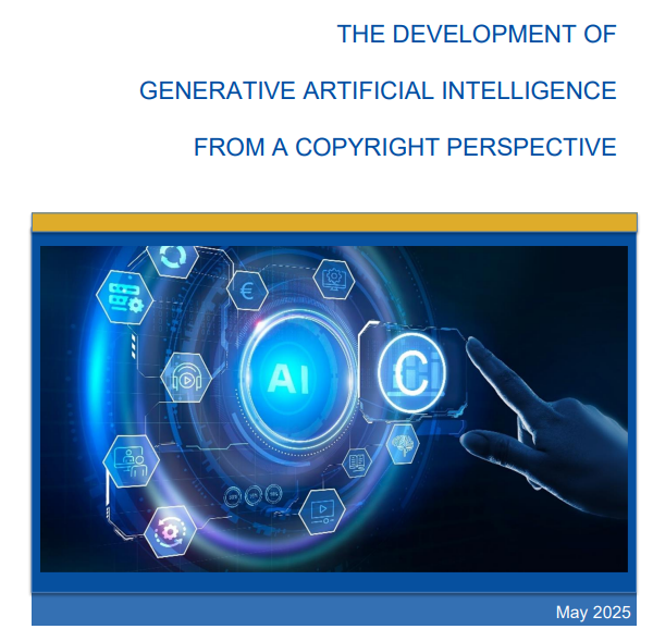EUIPO released The Development Of Generative Artificial Intelligence From a Copyright Perspective